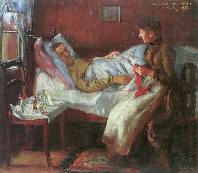 Lovis Corinth Vater Franz Heinrich Corinth auf dem Krankenlager china oil painting image